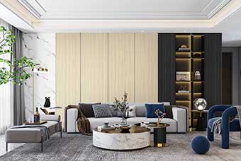 潮州轻奢风格-客厅